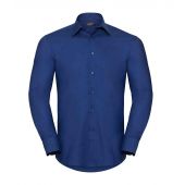 Russell Collection Long Sleeve Tailored Oxford Shirt - Bright Royal Size 19.5