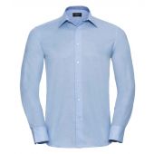 Russell Collection Long Sleeve Tailored Oxford Shirt - Oxford Blue Size 19.5