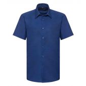 Russell Collection Short Sleeve Tailored Oxford Shirt - Bright Royal Size 19.5