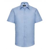 Russell Collection Short Sleeve Tailored Oxford Shirt - Oxford Blue Size 19.5