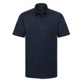Russell Collection Short Sleeve Easy Care Oxford Shirt - Bright Navy Size 21