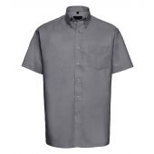 Russell Collection Short Sleeve Easy Care Oxford Shirt - Silver Size 21
