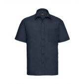 Russell Collection Short Sleeve Easy Care Poplin Shirt - French Navy Size 4XL