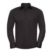 Russell Collection Long Sleeve Easy Care Fitted Shirt - Black Size 4XL