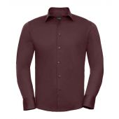 Russell Collection Long Sleeve Easy Care Fitted Shirt - Port Size 4XL