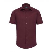 Russell Collection Short Sleeve Easy Care Fitted Shirt - Port Size 4XL