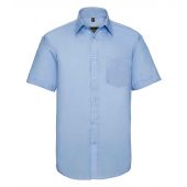 Russell Collection Short Sleeve Ultimate Non-Iron Shirt - Bright Sky Size 19.5
