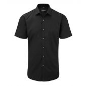 Russell Collection Ultimate Short Sleeve Stretch Shirt - Black Size 4XL