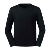 Russell Pure Organic Long Sleeve T-Shirt - Black Size 3XL