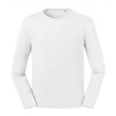 Russell Pure Organic Long Sleeve T-Shirt - White Size 3XL