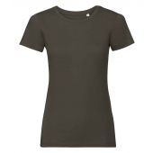 Russell Ladies Pure Organic T-Shirt - Dark Olive Size XXL