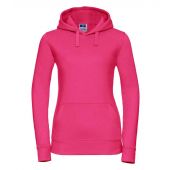 Russell Ladies Authentic Hooded Sweatshirt - Fuchsia Size XL