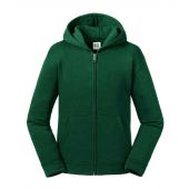 Russell Kids Authentic Zip Hooded Sweatshirt - Bottle Green Size 13-14