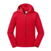 Russell Kids Authentic Zip Hooded Sweatshirt - Classic Red Size 13-14
