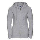 Russell Ladies Authentic Zip Hooded Sweatshirt - Light Oxford Size XXL