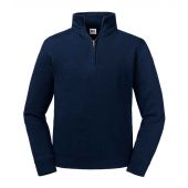 Russell Authentic Zip Neck Sweatshirt - French Navy Size 4XL