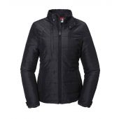Russell Ladies Cross Padded Jacket - Black Size 3XL