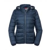 Russell Ladies Hooded Nano Padded Jacket - French Navy Size 3XL