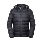 Russell Hooded Nano Padded Jacket - Black Size 4XL
