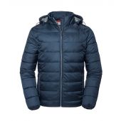 Russell Hooded Nano Padded Jacket - French Navy Size 4XL