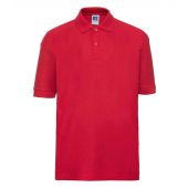 Russell Schoolgear Kids Poly/Cotton Piqué Polo Shirt - Bright Red Size 11-12