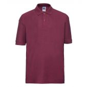 Russell Schoolgear Kids Poly/Cotton Piqué Polo Shirt - Burgundy Size 11-12