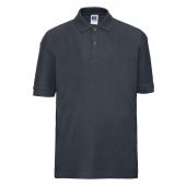 Russell Schoolgear Kids Poly/Cotton Piqué Polo Shirt - French Navy Size 11-12
