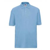 Russell Schoolgear Kids Poly/Cotton Piqué Polo Shirt - Sky Blue Size 11-12