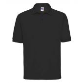 Russell Poly/Cotton Piqué Polo Shirt - Black Size 6XL