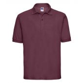 Russell Poly/Cotton Piqué Polo Shirt - Burgundy Size XXL