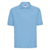 Russell Poly/Cotton Piqué Polo Shirt - Sky Blue Size XXL
