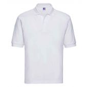 Russell Poly/Cotton Piqué Polo Shirt - White Size M