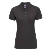 Russell Ladies Stretch Piqué Polo Shirt - Black Size XXL