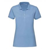 Russell Ladies Stretch Piqué Polo Shirt - Sky Blue Size XXL