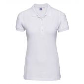 Russell Ladies Stretch Piqué Polo Shirt - White Size XXL