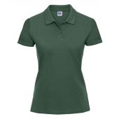 Russell Ladies Classic Cotton Piqué Polo Shirt - Bottle Green Size XXL