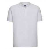 Russell Ultimate Cotton Piqué Polo Shirt - White Size 4XL