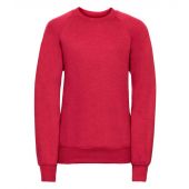 Russell Schoolgear Kids Raglan Sweatshirt - Classic Red Size 11-12