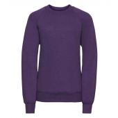 Russell Schoolgear Kids Raglan Sweatshirt - Purple Size 11-12
