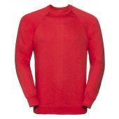 Russell Raglan Sweatshirt - Bright Red Size XL