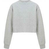 SF Minni Kids Cropped Slounge Sweatshirt - Heather Grey Size 13
