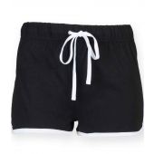 SF Minni Kids Retro Shorts - Black/White Size 11-12