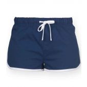 SF Minni Kids Retro Shorts - Navy/White Size 11-12