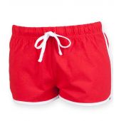 SF Minni Kids Retro Shorts - Red/White Size 11-12
