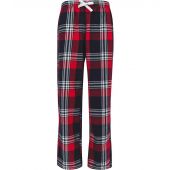 SF Minni Kids Tartan Lounge Pants - Red/Navy Size 13