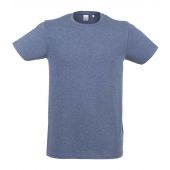 SF Men Feel Good Stretch T-Shirt - Heather Navy Size XXL