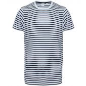 SF Unisex Striped T-Shirt - White/Oxford Navy Size XXL