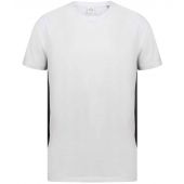 SF Unisex Contrast T-Shirt - White/Black Size XXL