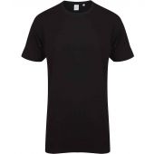 SF Men Longline Dipped Hem T-Shirt - Black Size XXL