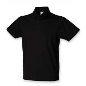 SF Men Stretch Piqué Polo Shirt - Black Size XXL